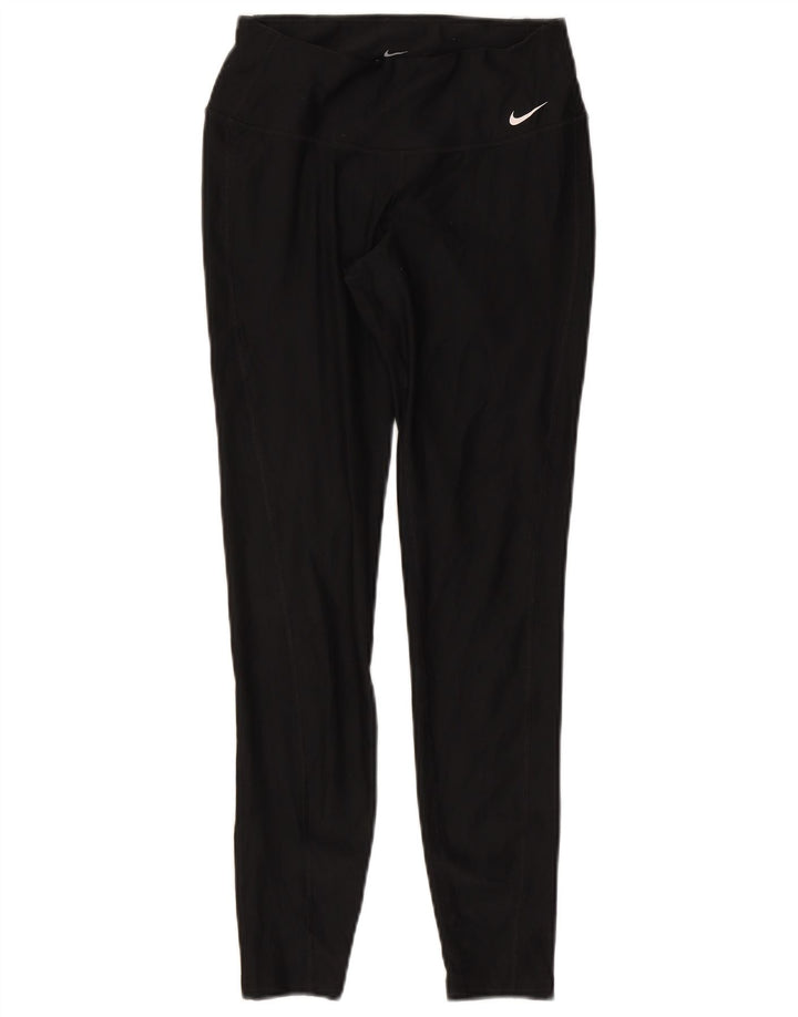 Nike Damen Dri Fit Leggings UK 6 XS Schwarz Polyester