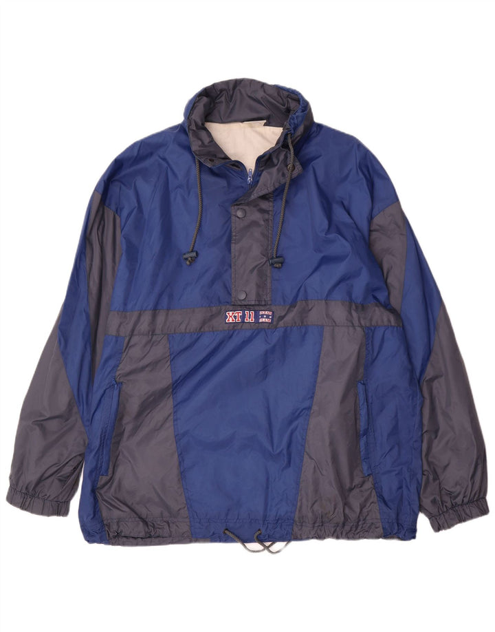 Marcel Clair Herren Pullover Regenjacke UK 40 Large Blue Colourblock