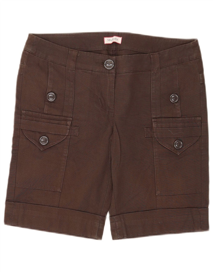 Max & Co. Damen Cargoshorts UK 8 Small W29 Braune Baumwolle