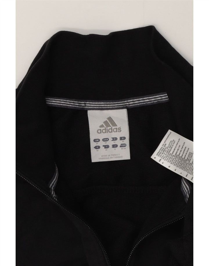 Adidas Herren-Trainingsanzug-Top-Jacke, mittelschwarz, Baumwolle