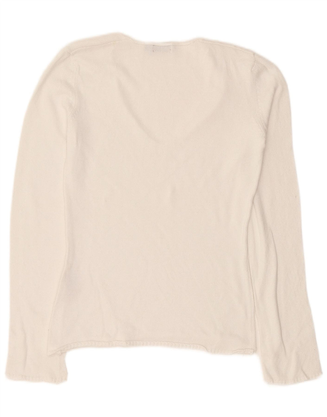 Lotto Damen-Pullover mit V-Ausschnitt, UK 12, mittelweiße Baumwolle