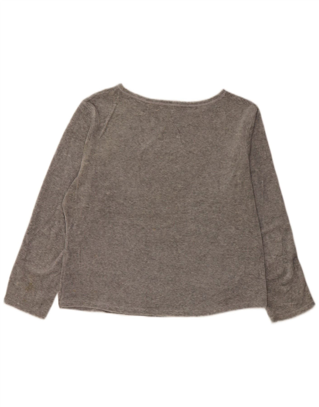Marks & Spencer Damen Top Langarm UK 14 Large Grau Polyester