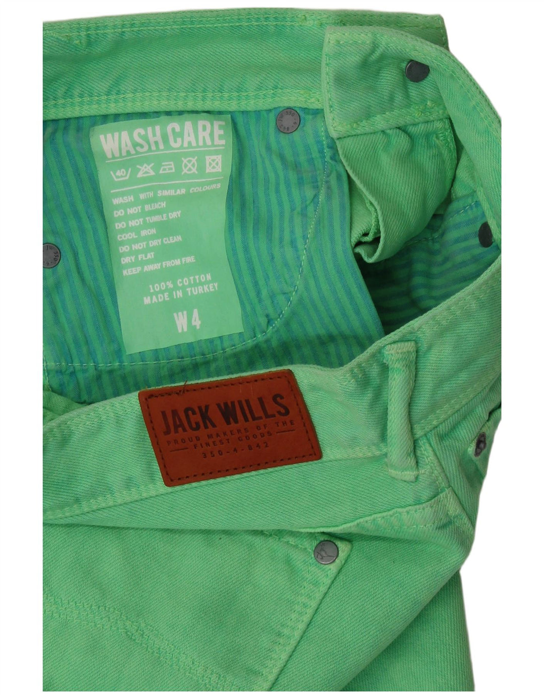 JACK WILLS Damen Jeansrock UK 4 XS W26 Grüne Baumwolle