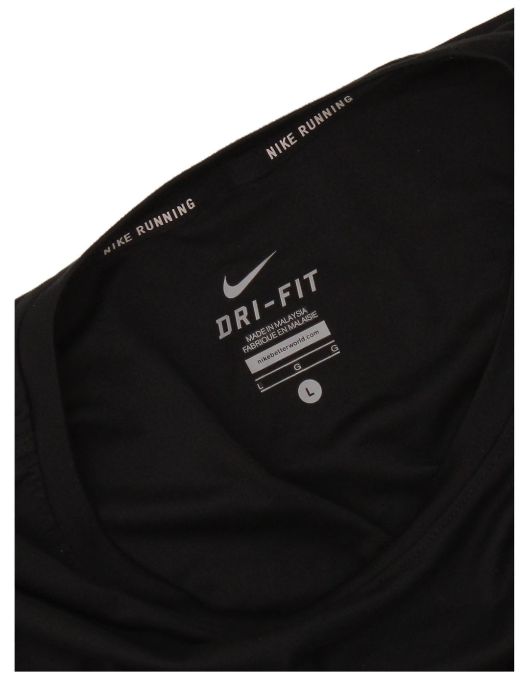 Nike Damen Dri Fit Top Langarm UK 14 Large Schwarz