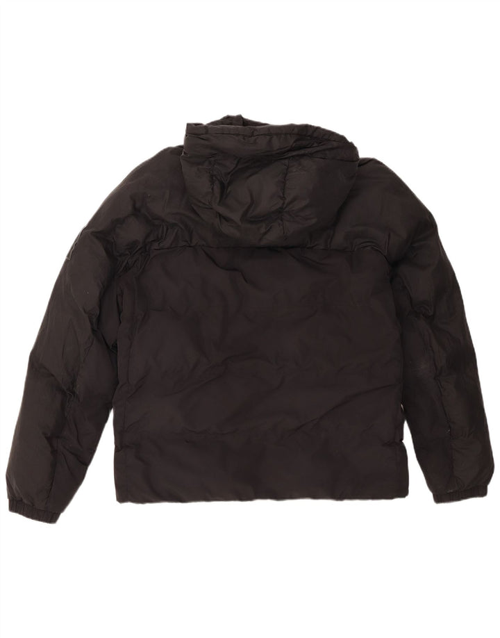 Timberland Herren-Jacke mit Kapuze, gepolstert, UK 38, mittelschwarzes Nylon
