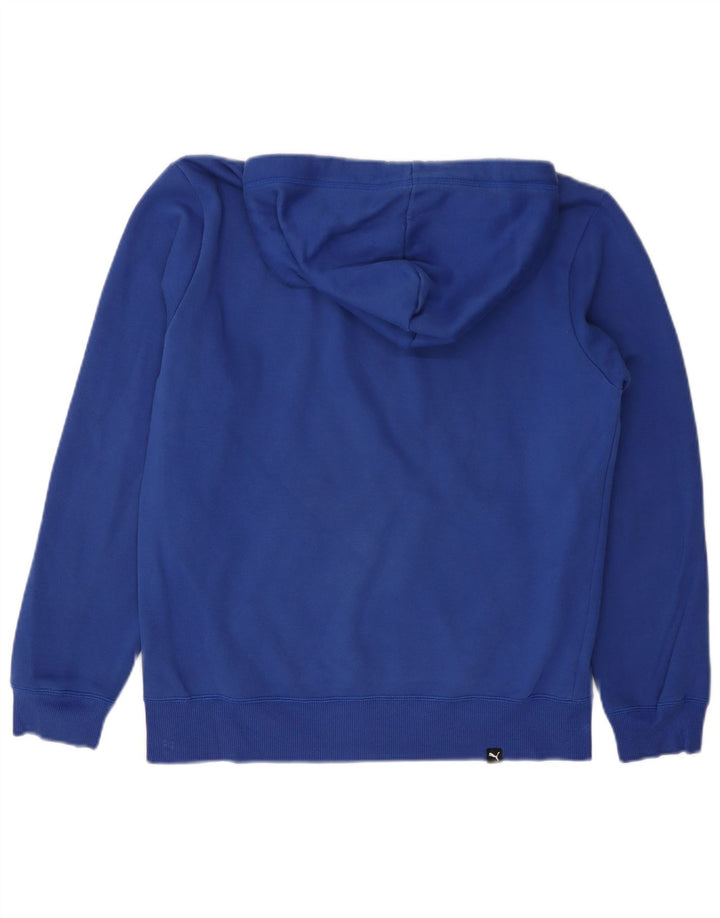 PUMA Herren Graphic Hoodie Pullover Small Blau Baumwolle