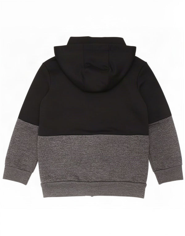 Adidas Jungen-Kapuzenpullover mit Reißverschluss, 2–3 Jahre, Schwarz, Farbblock