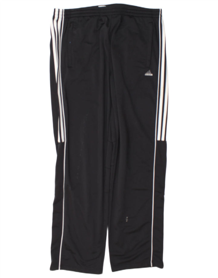 Adidas Herren-Trainingshose XL, schwarz gestreift, Polyester