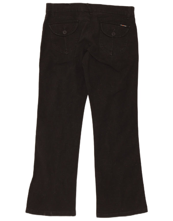 Energe Damen Bootcut Freizeithose W33 L30 Schwarz Baumwolle