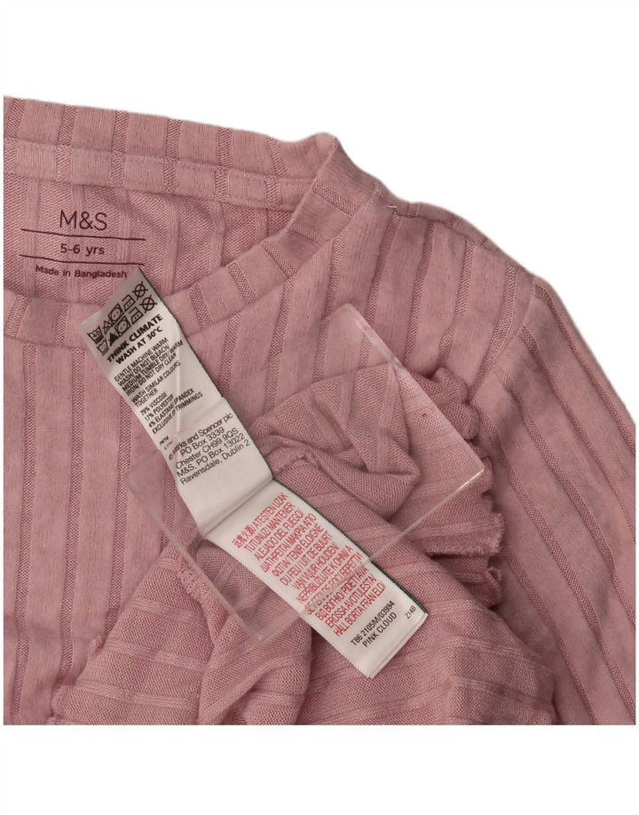 Marks & Spencer 2-teiliges Set für Mädchen, 5–6 Jahre, rosa Viskose