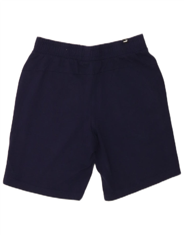 Puma Herren-Sportshorts, Größe S, marineblau, Baumwolle