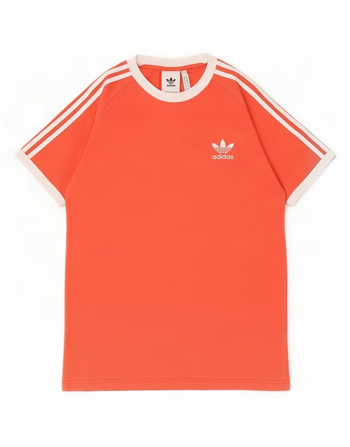 Adidas Herren T-Shirt Top Mittelrote Baumwolle