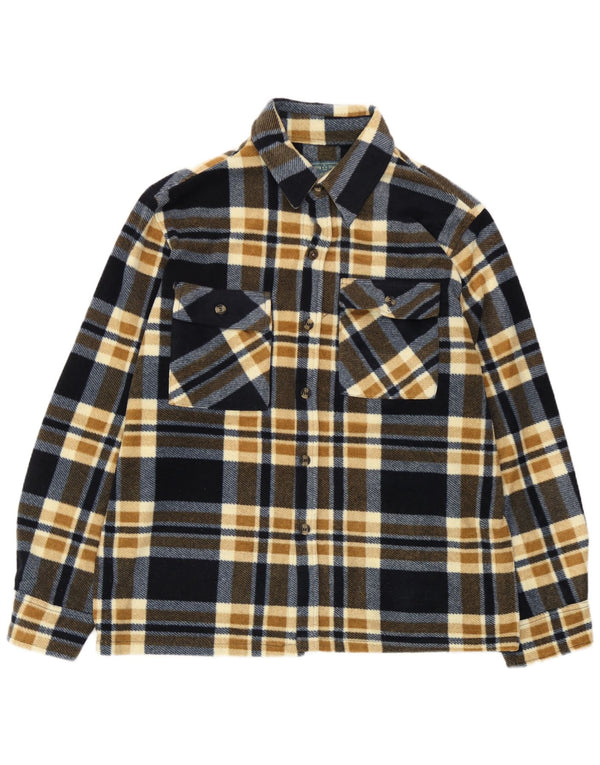 Auckland Herren Fleece-Hemd XL Marineblau kariert