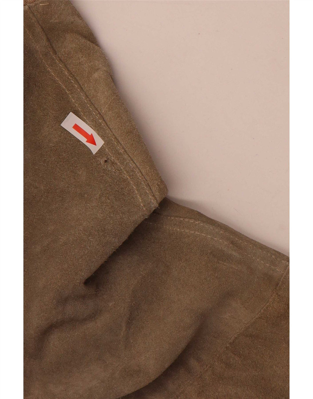 Vintage Herren Wildleder Bomberjacke UK 38 Mittelgrünes Leder