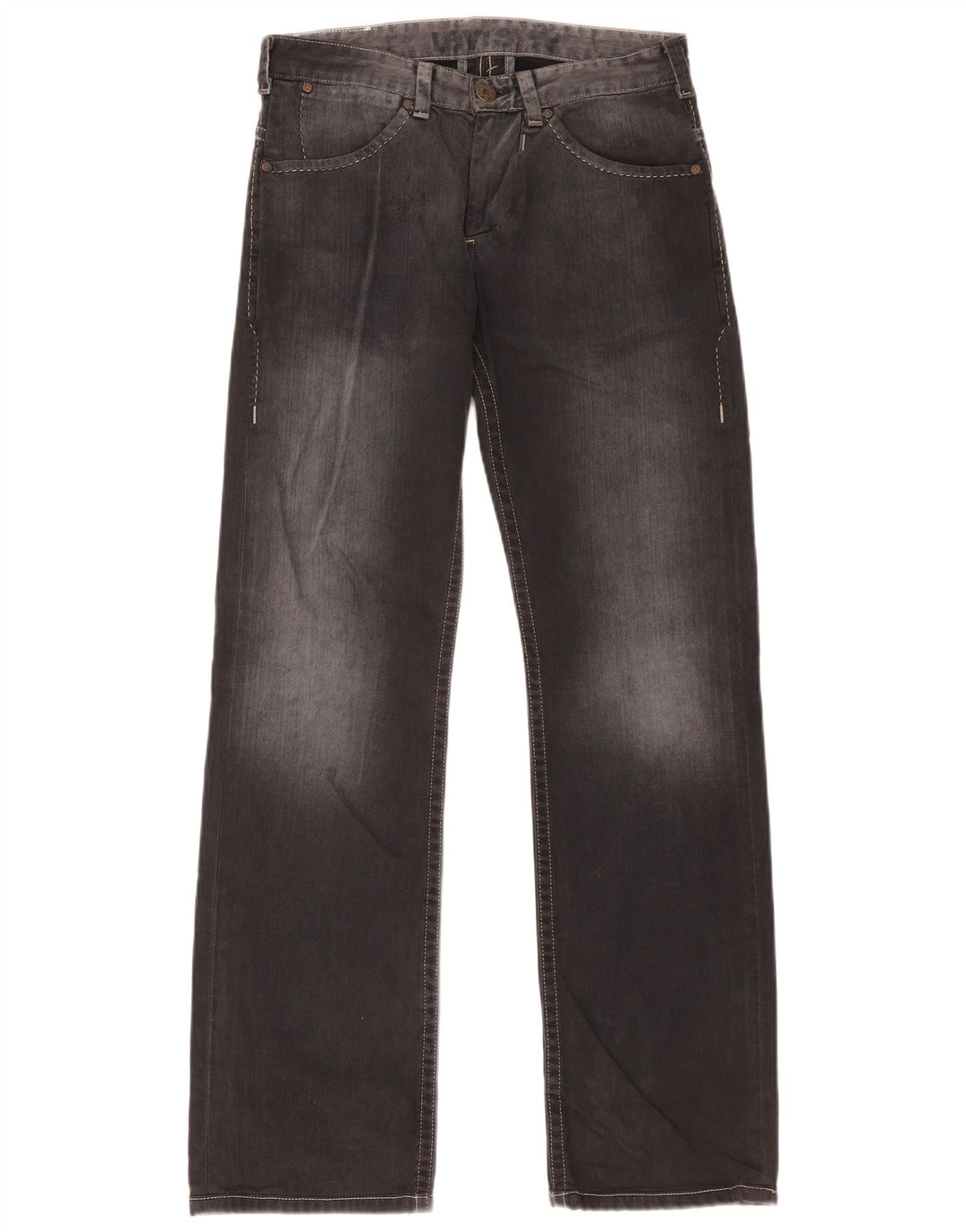 Levi's Herren Straight Jeans W30 L34 Graue Baumwolle