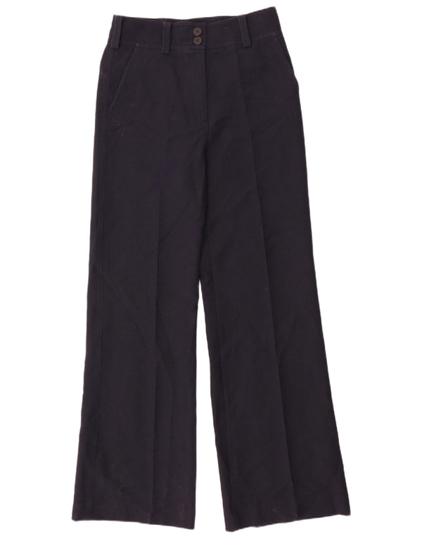 Massimo Dutti Damen-Chinohose mit hoher Taille, EU 40, Mittel W30 L33, Marineblau