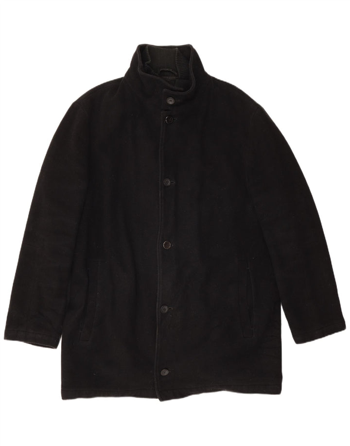 Marks & Spencer Herrenmantel UK 40 Large Schwarz Acryl