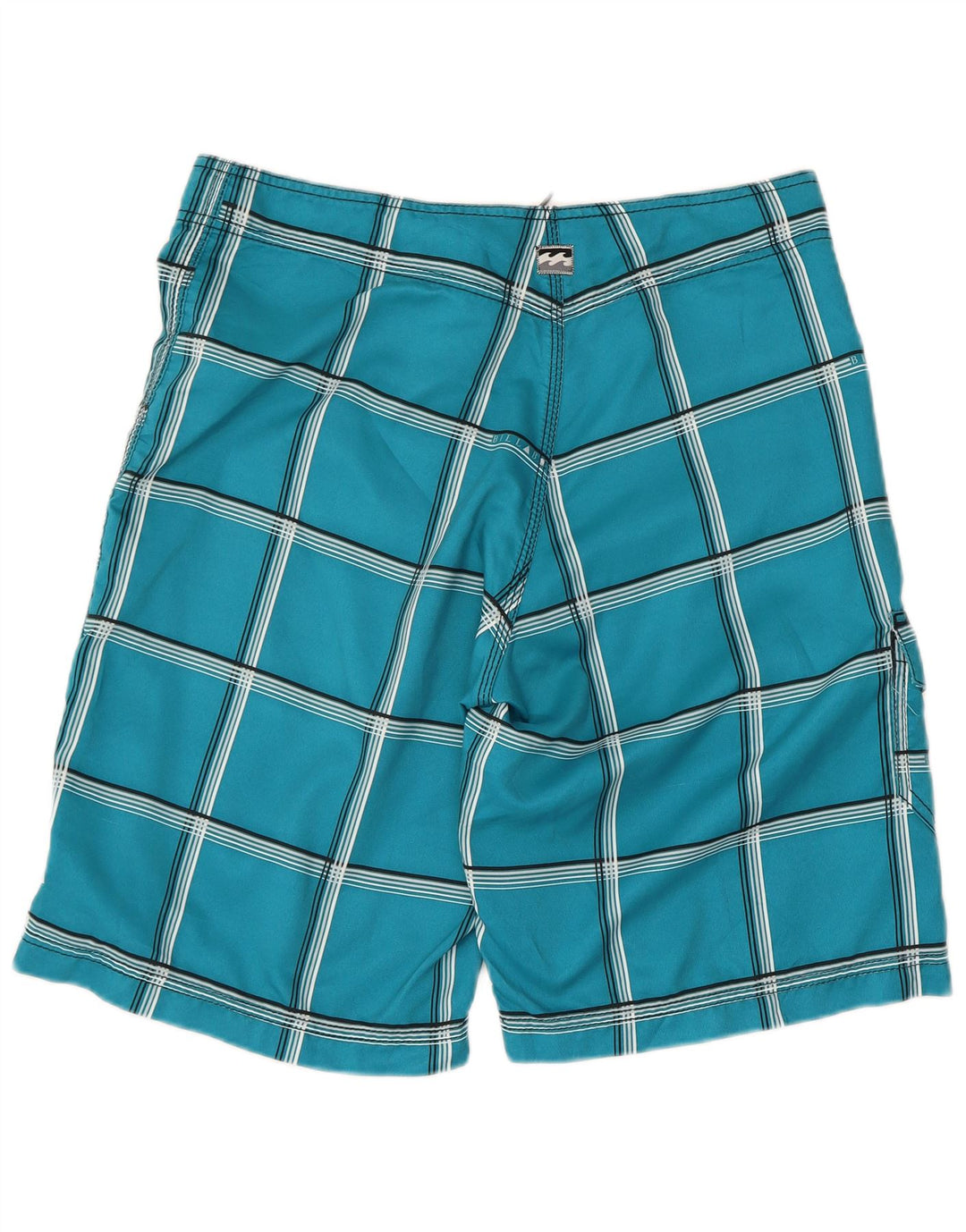 Billabong Herren-Badeshorts, groß, blau kariert, Polyester