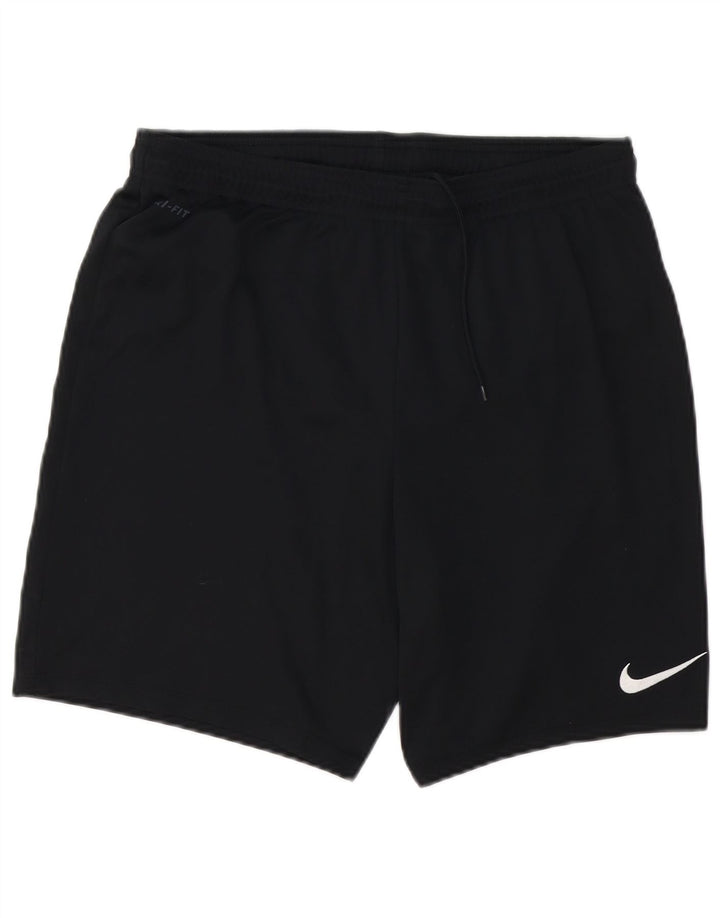 Nike Herren Dri Fit Sportshorts, groß, aus schwarzem Polyester