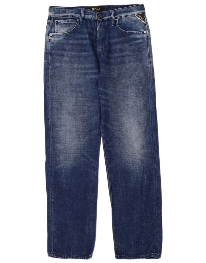 Replay Damen Marillard Straight Jeans W27 L29 Blau
