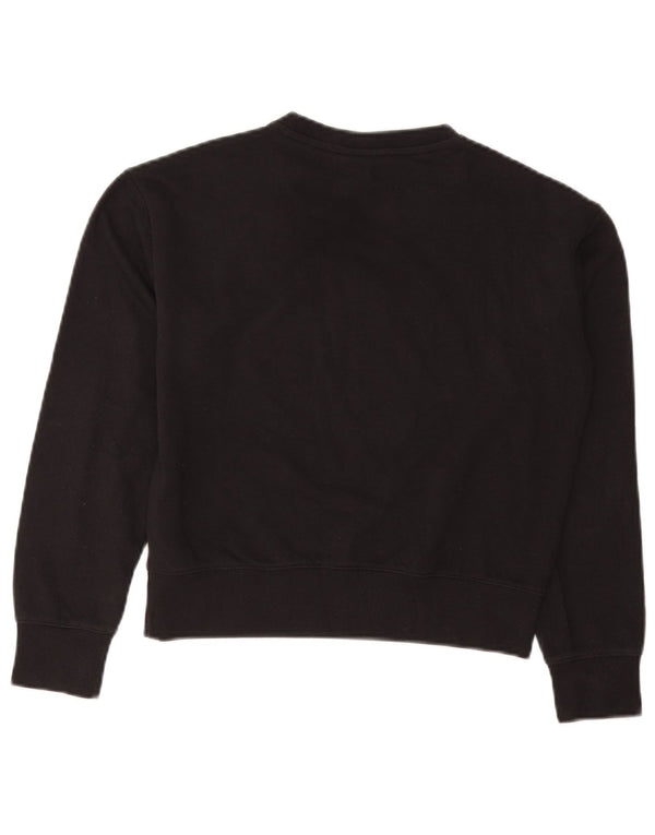 Champion Mädchen-Sweatshirt mit Grafik, 13–14 Jahre, XL, schwarze Baumwolle