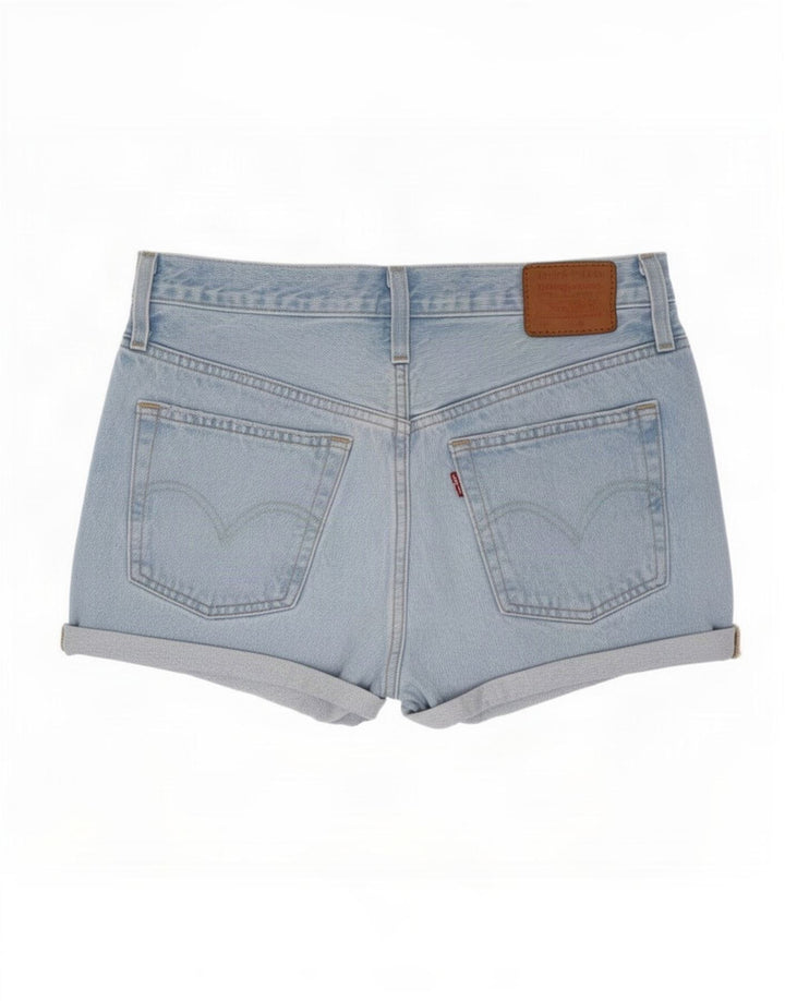 Levi's Damen-Jeansshorts im Distressed-Look, Größe S, W27, Blau, Baumwolle