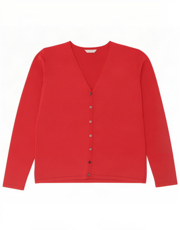 Marks & Spencer Damen Crop Cardigan Pullover UK 14 Große rosa Viskose