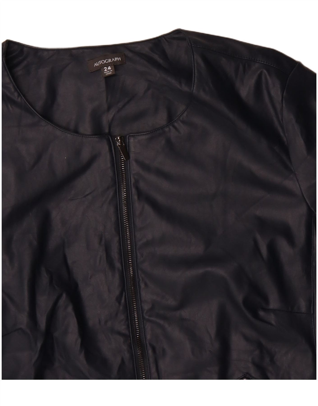Marks & Spencer Damen Autograph Bomberjacke UK 24 4XL Marineblau