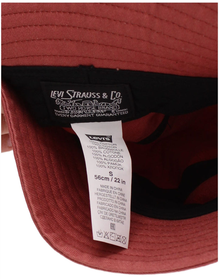 Levi's Herren Fischerhut, klein, aus roter Baumwolle