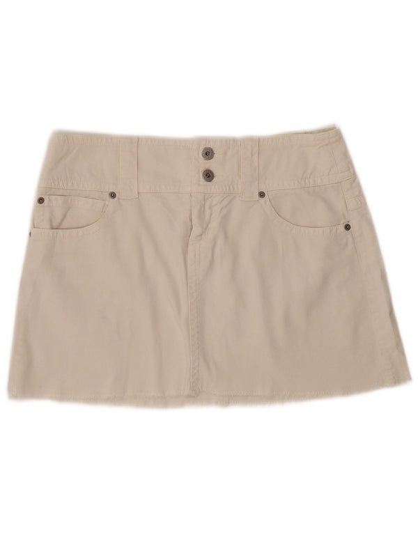 Guess Denim-Minirock für Damen, Größe M, W32, Weiß