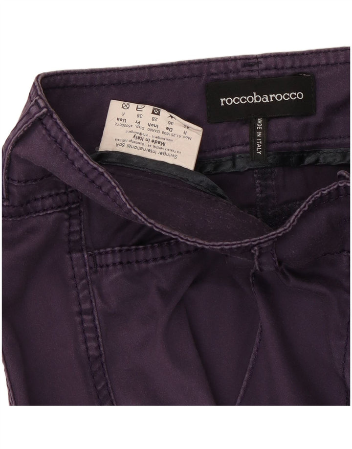 Roccobarocco Damen Slim Freizeithose US 6 Medium W28 L28 Marineblau