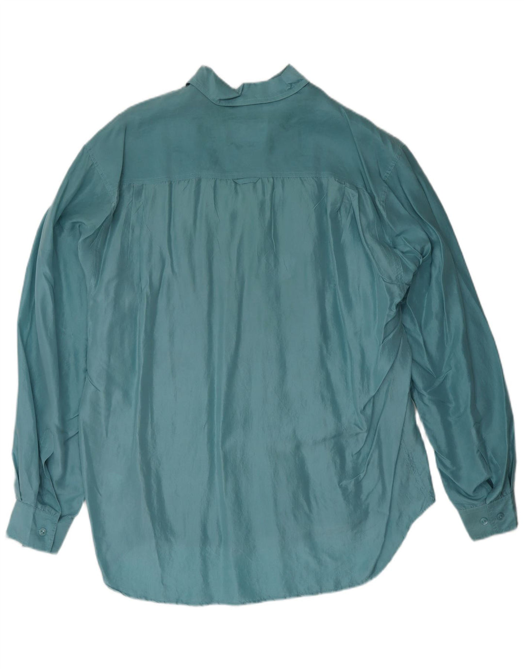 AQUILA Herrenhemd Große blaue Seide