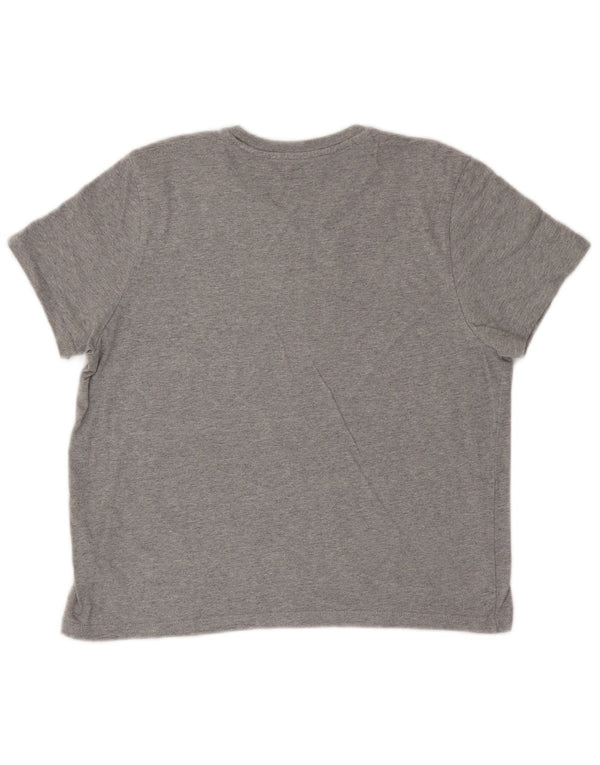Levi's Damen Crop Graphic T-Shirt Top UK 14 Mittelgrau