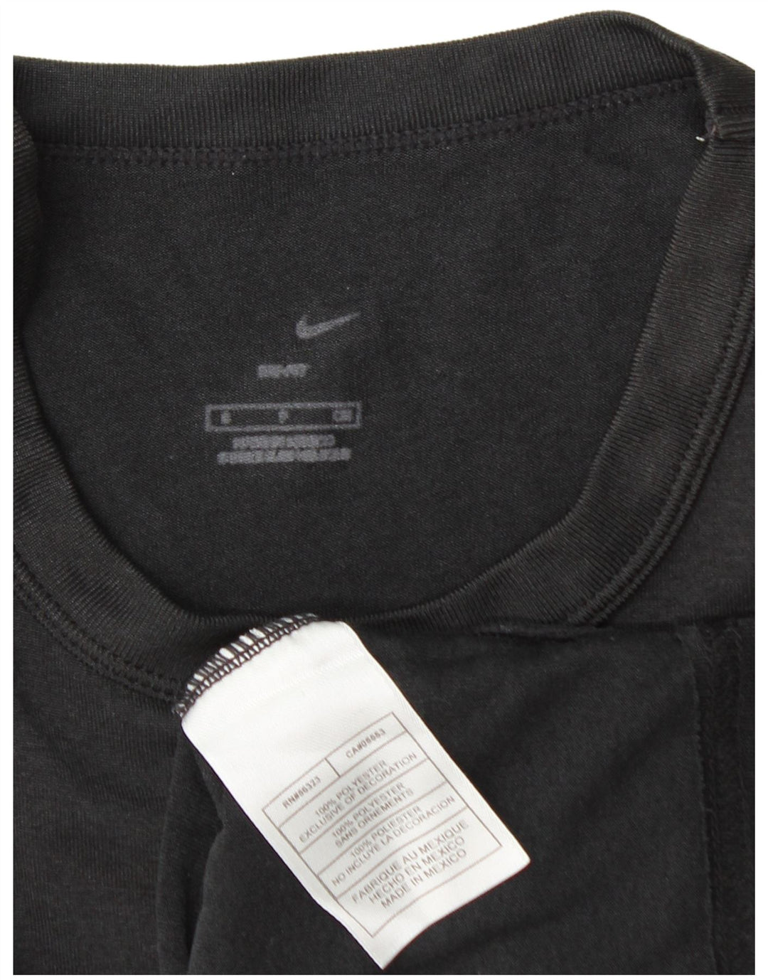 Nike Herren Dri Fit T-Shirt Top Medium Schwarz Polyester