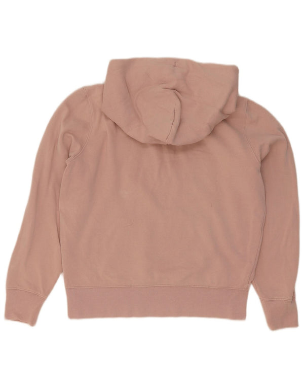 Gap Womens Graphic Oversized Hoodie Pullover UK 10 Small Rosa Baumwolle