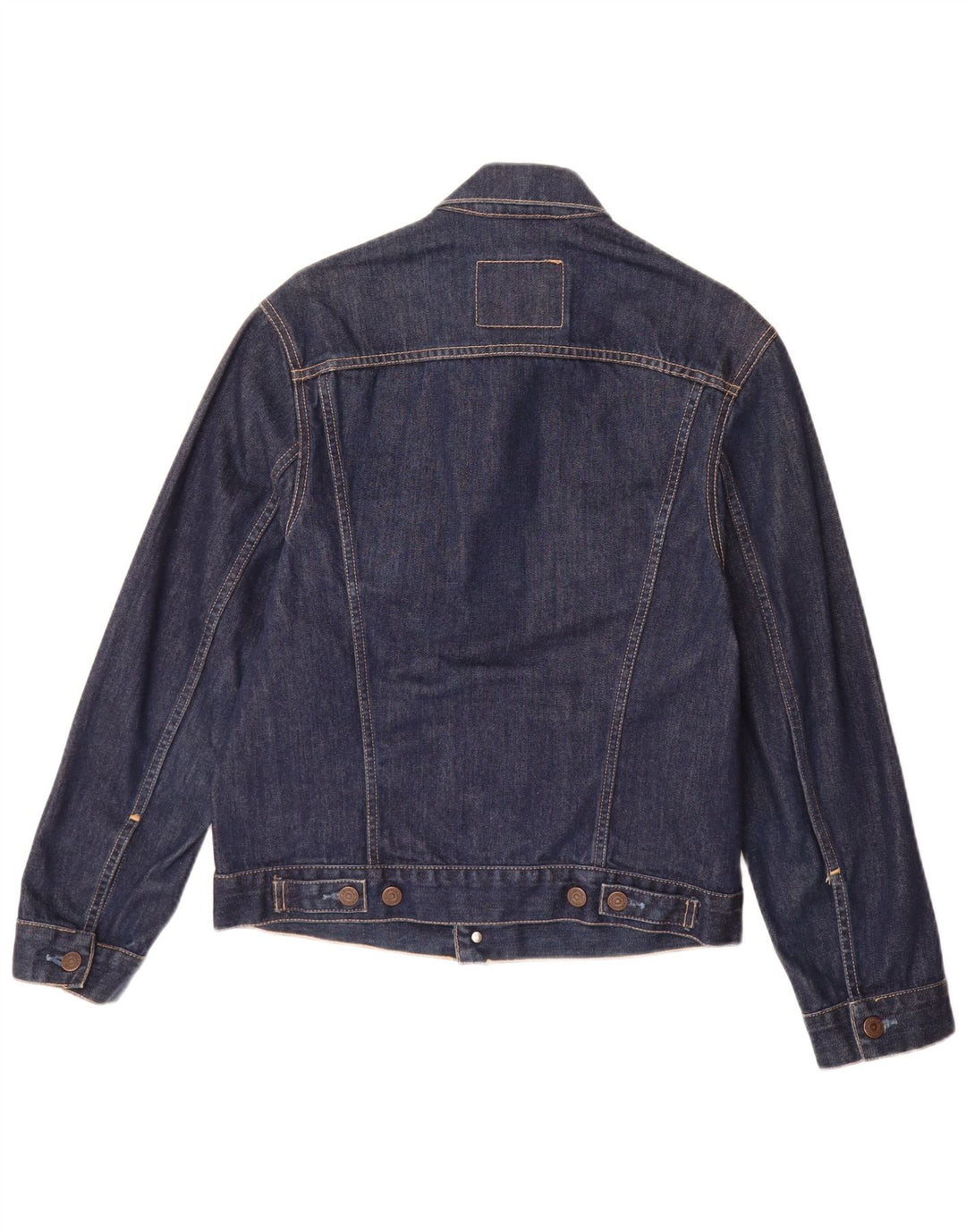 Levi's Herren Jeansjacke UK 36 Small Marineblaue Baumwolle