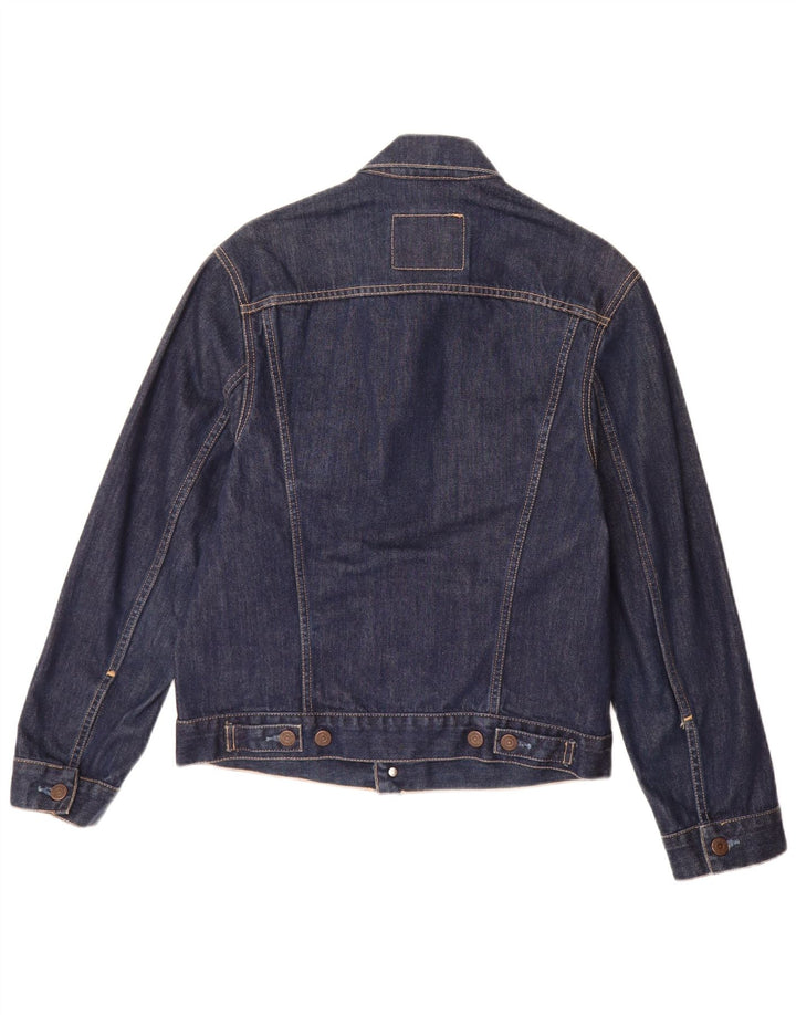 Levi's Herren Jeansjacke UK 36 Small Marineblaue Baumwolle