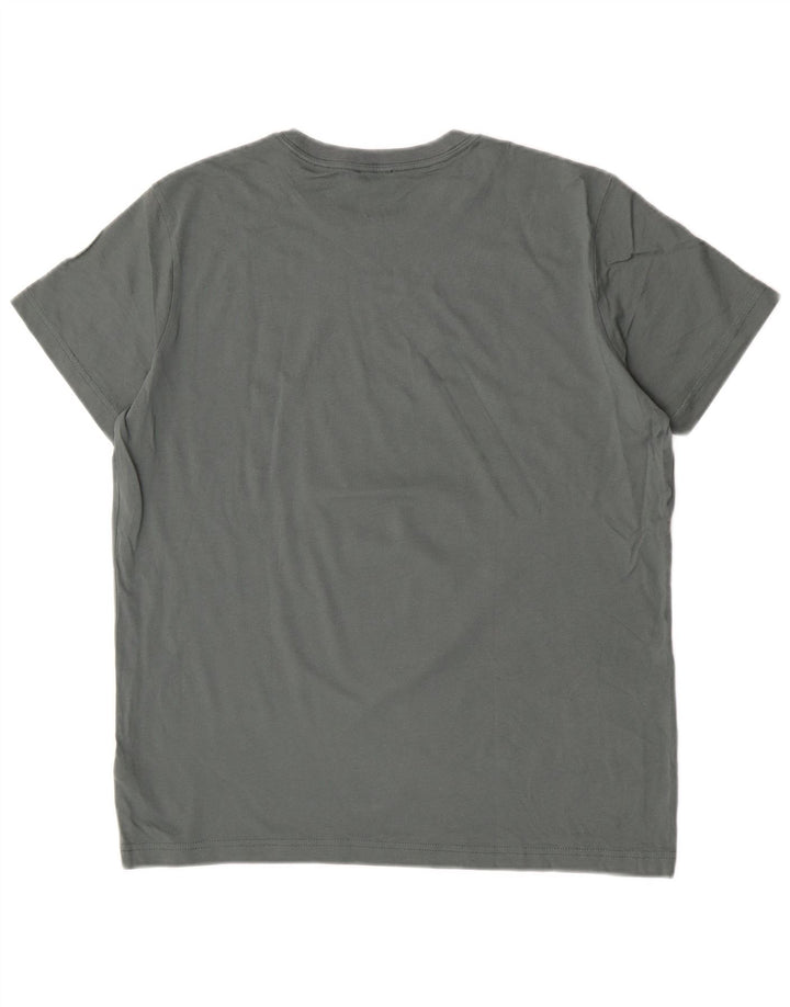 Diesel Damen Grafik-T-Shirt-Oberteil, groß, grüne Baumwolle
