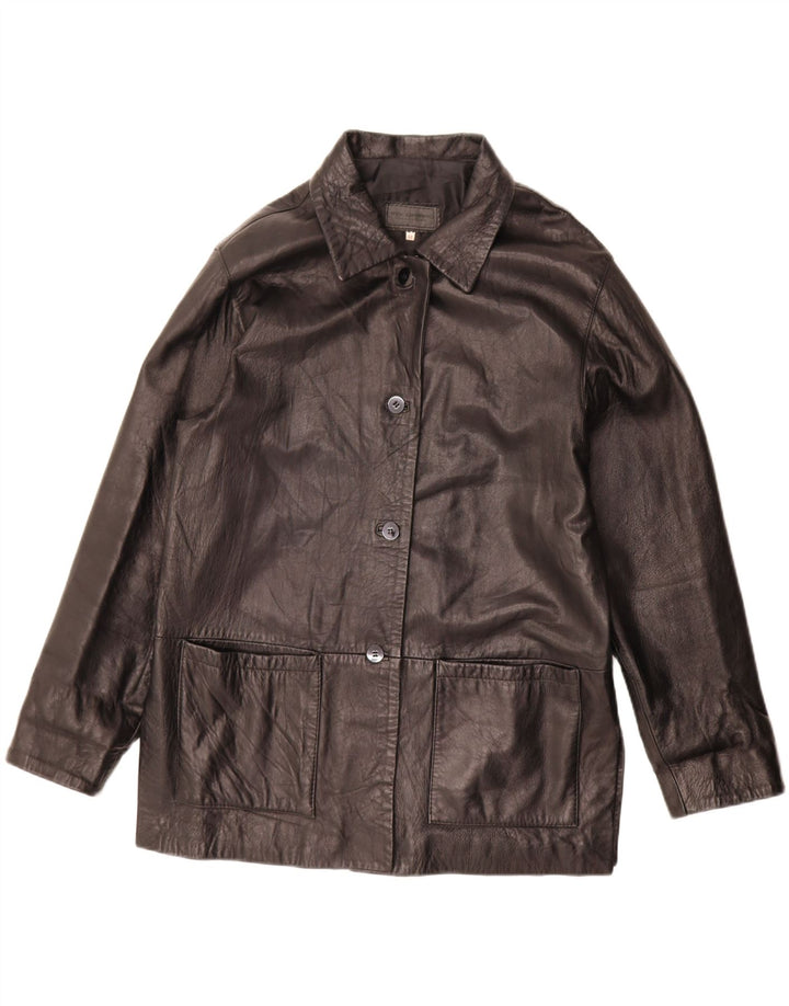 Max Grippo Damen Lederjacke EU 44 XL Schwarzes Leder
