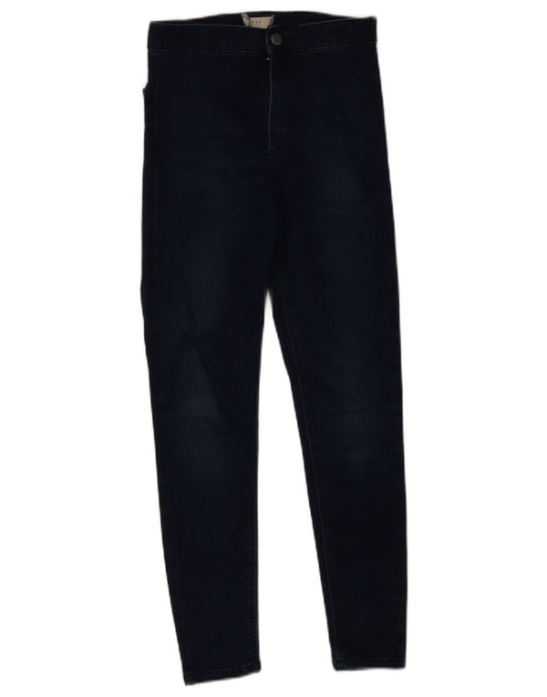 Topshop Damen Joni Skinny Jeans W28 L25 Marineblau Baumwolle
