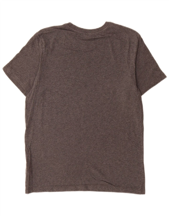 Nike Herren-T-Shirt mit Grafik, mittelgraue Baumwolle