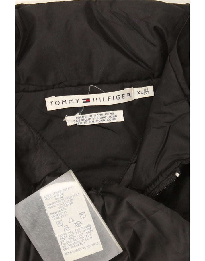 Tommy Hilfiger Damen Windjacke UK 18 XL Schwarz Nylon