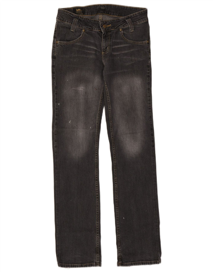 LEE Damen Straight Jeans W28 L32 Grau