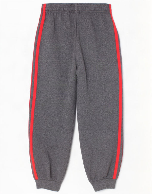Adidas Jungen-Trainingshose, Jogginghose, 5–6 Jahre, grau gefleckte Baumwolle