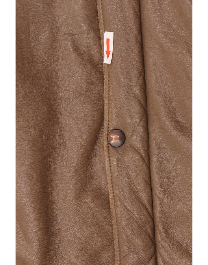 Camox Herren Bomber Lederjacke UK 38 Mittelbraun