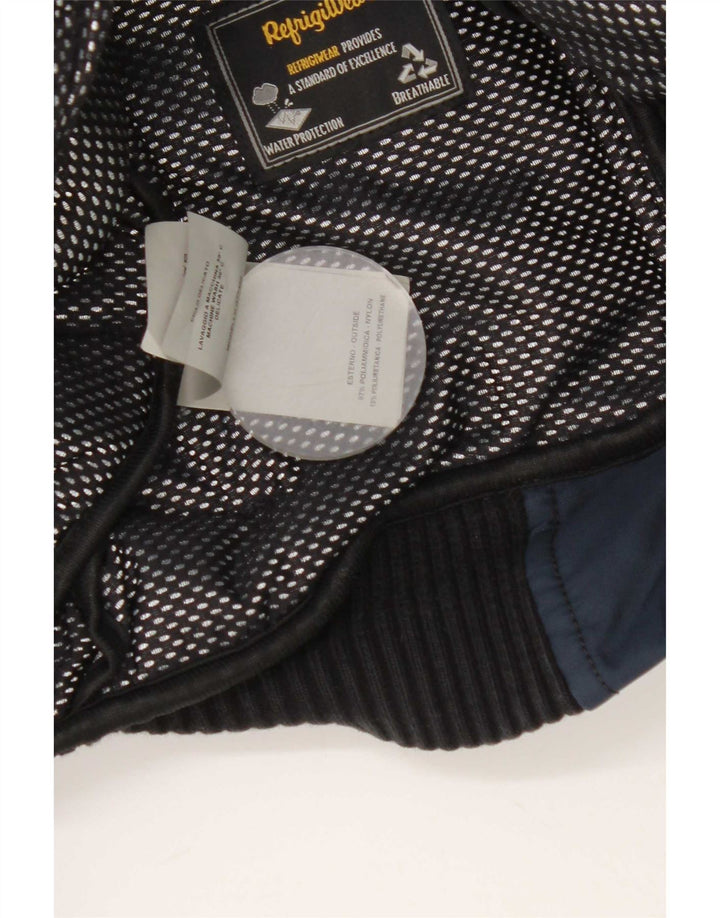 Refrigiwear wattierte Herrenjacke mit Kapuze, UK 36, Größe S, marineblaues Nylon