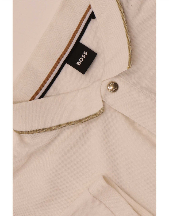 Hugo Boss Herren Poloshirt Mittelweiß