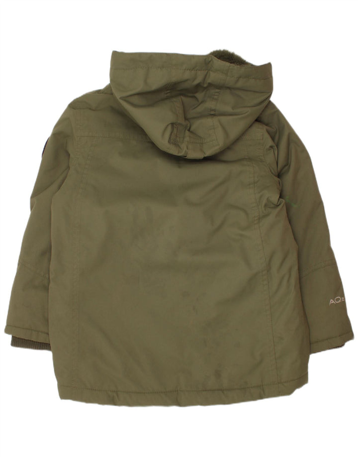 Berghaus Jungen-Parka mit Kapuze, 5–6 Jahre, Khaki, Polyester