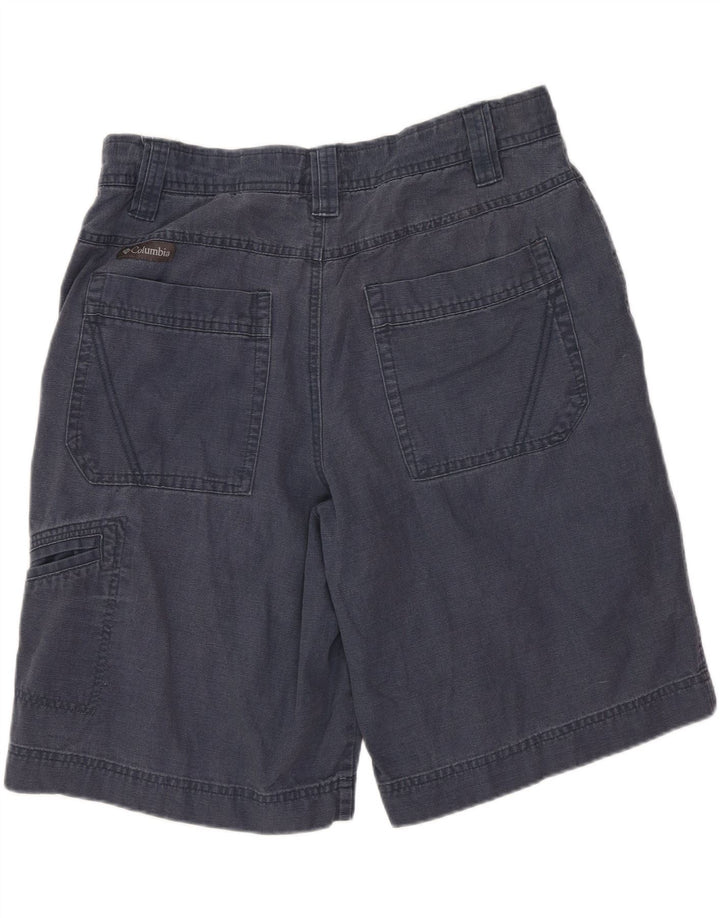 COLUMBIA Herren Cargoshorts W34 Große marineblaue Baumwolle