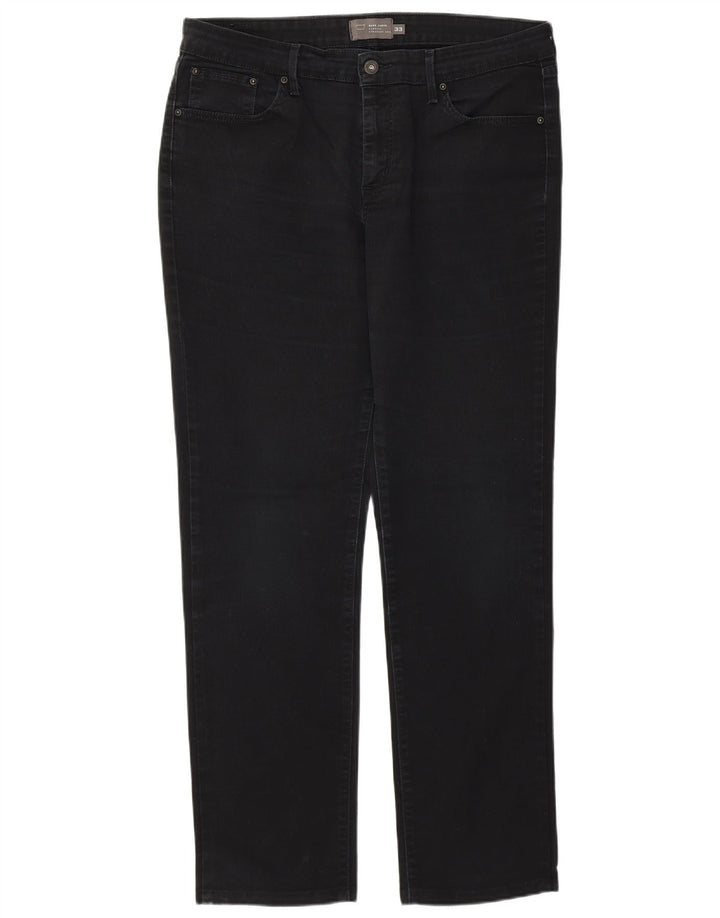 Levi's Damen Demi Curve Classic Fit Straight Jeans W33 L30 Schwarze Baumwolle